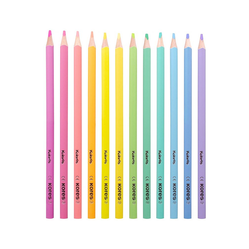 Цветные карандаши "Kolores Pastel", 12 цветов - 2