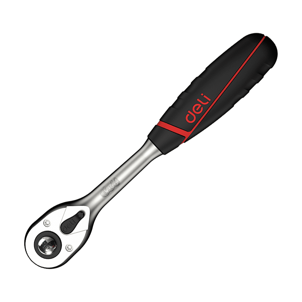 Ключ-трещотка Deli RS EDQ43802, 1/2", 250 мм, 72 зуба