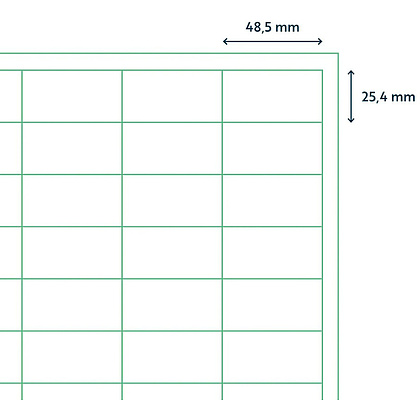 Самоклеящиеся этикетки универсальные "Rillprint new", 48,5х25.4, белый - 2