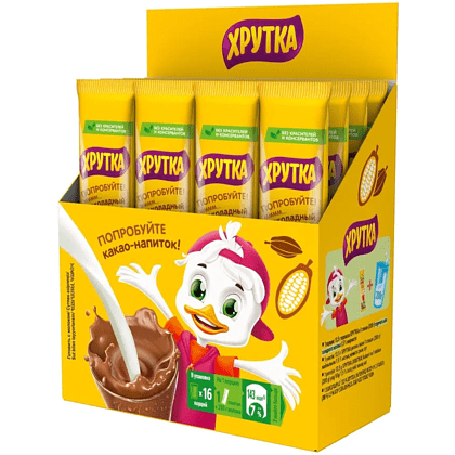 Какао-напиток "Хрутка", 13.5 гр, 16 шт - 2
