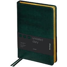 Ежедневник недатированный "xGold", А5, 320 страниц, зеленый