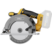 Пила циркулярная Deli YS EDC551Z, аккум., 20 В, 165 мм, до 51 мм, коробка, без з/у и АКБ, желтый