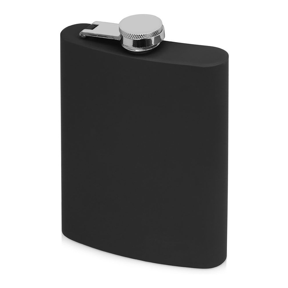 Фляжка "Remarque", металл, 240 мл, черный, серебристый