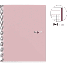 Тетрадь Miquelrius "Sand", А4, 80 листов, клетка, розовый