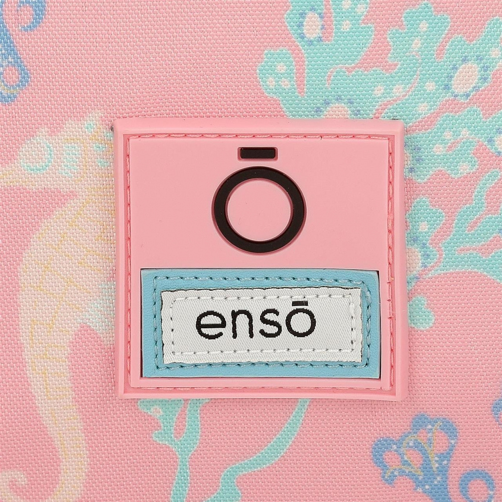 Рюкзак школьный Enso "Keep the oceans clean" S, голубой, розовый - 8