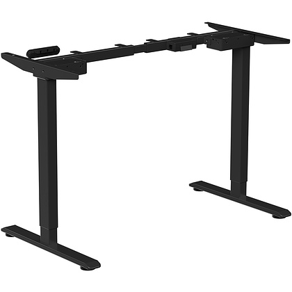 Стол с электроприводом WellDesk Prime 1300x675х18 черный/дуб канзас коричневый (9191461+9072451) - 5
