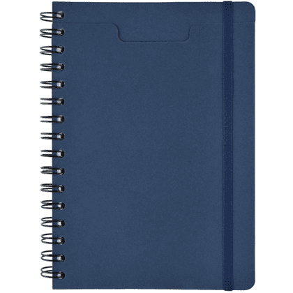 Ежедневник недатированный "Pragmatic", А5, на гребне, темно-синий - 2