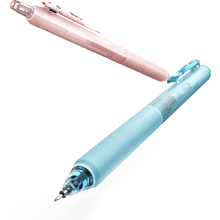 Ручка шариковая автоматическая "Low Viscosity", 0,7 мм, голубой, стерж. синий