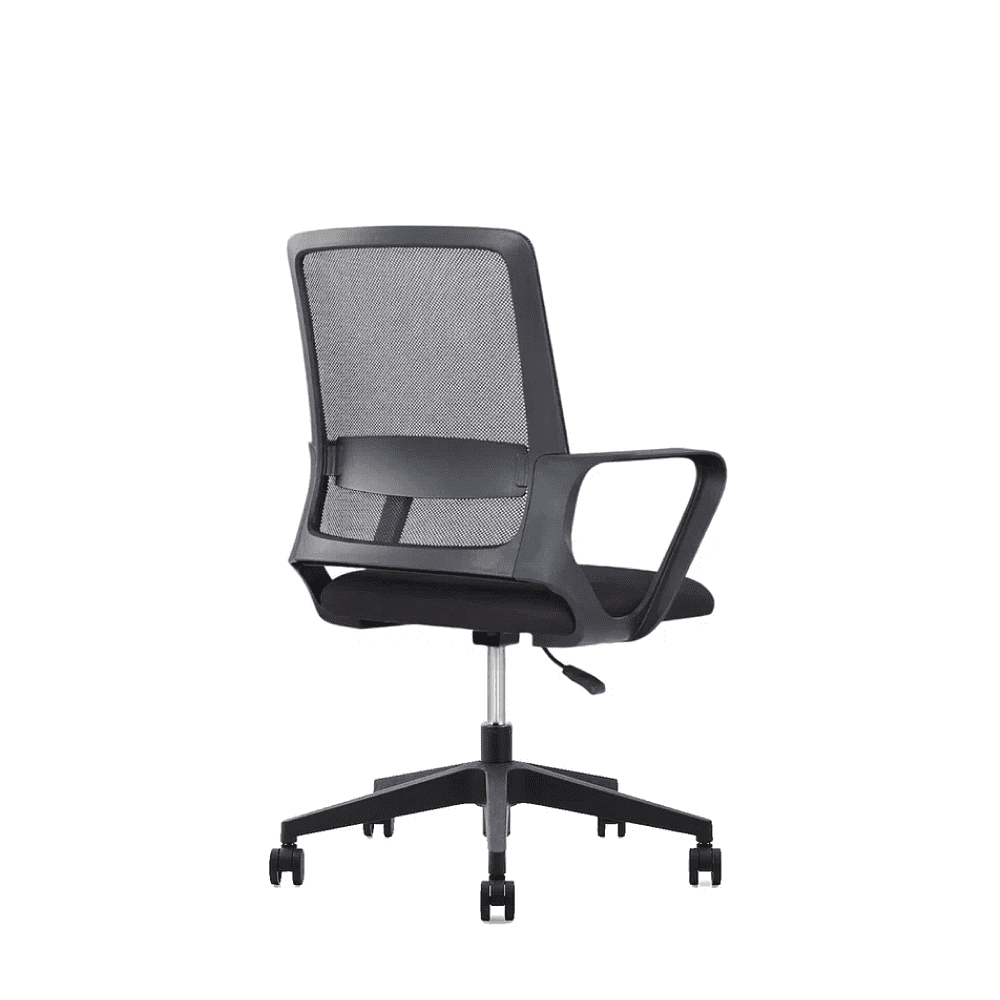 Кресло для персонала SitZone "U-0385 PL", ткань, пластик, черный - 4