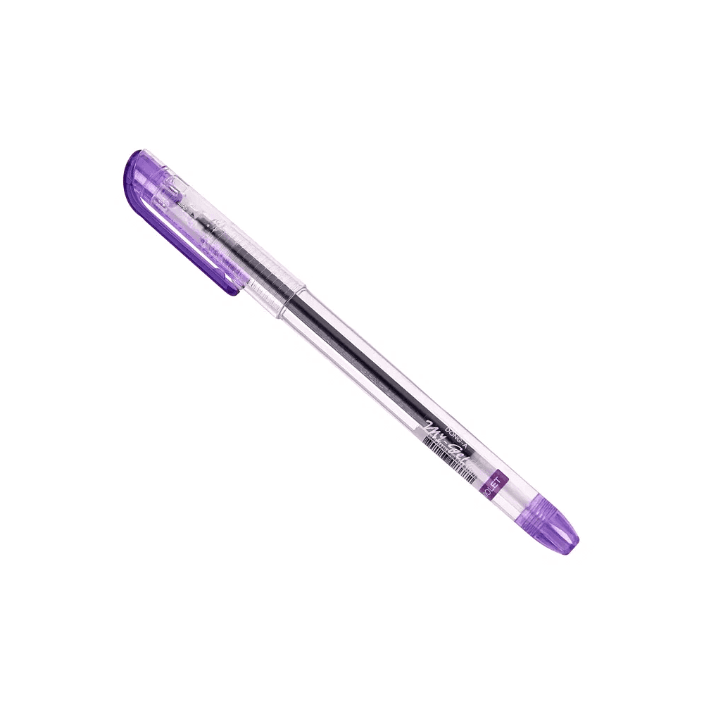 Ручка гелевая "My-Gel Standard", 0.5 мм, прозрачный, стерж. фиолетовый - 2