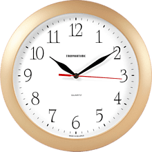 Часы настенные "966650", золотистый