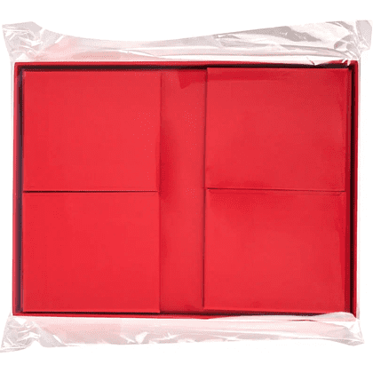 Коробка картонная, 220х160х95 мм, красный - 10