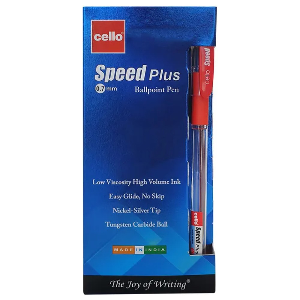 Ручка шариковая "Speed Plus", 0.7 мм, пластик, стерж. красный
