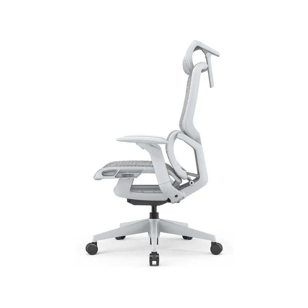 Кресло компьютерное SitZone E-JX-002А, сетка, пластик, белый - 6