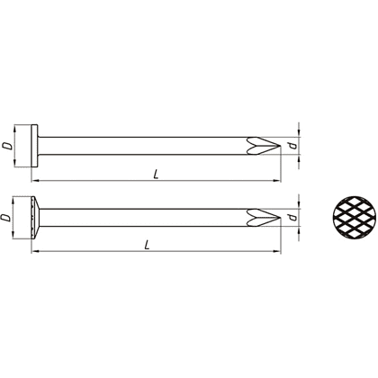 Гвозди строительные 3.5х90 мм, ГОСТ 4028-63, 1 кг - 2