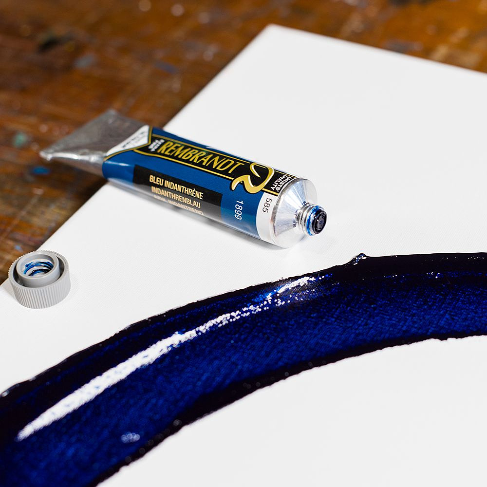 Краски масляные "Rembrandt", 585 индантреновый синий, 15 мл, туба - 3