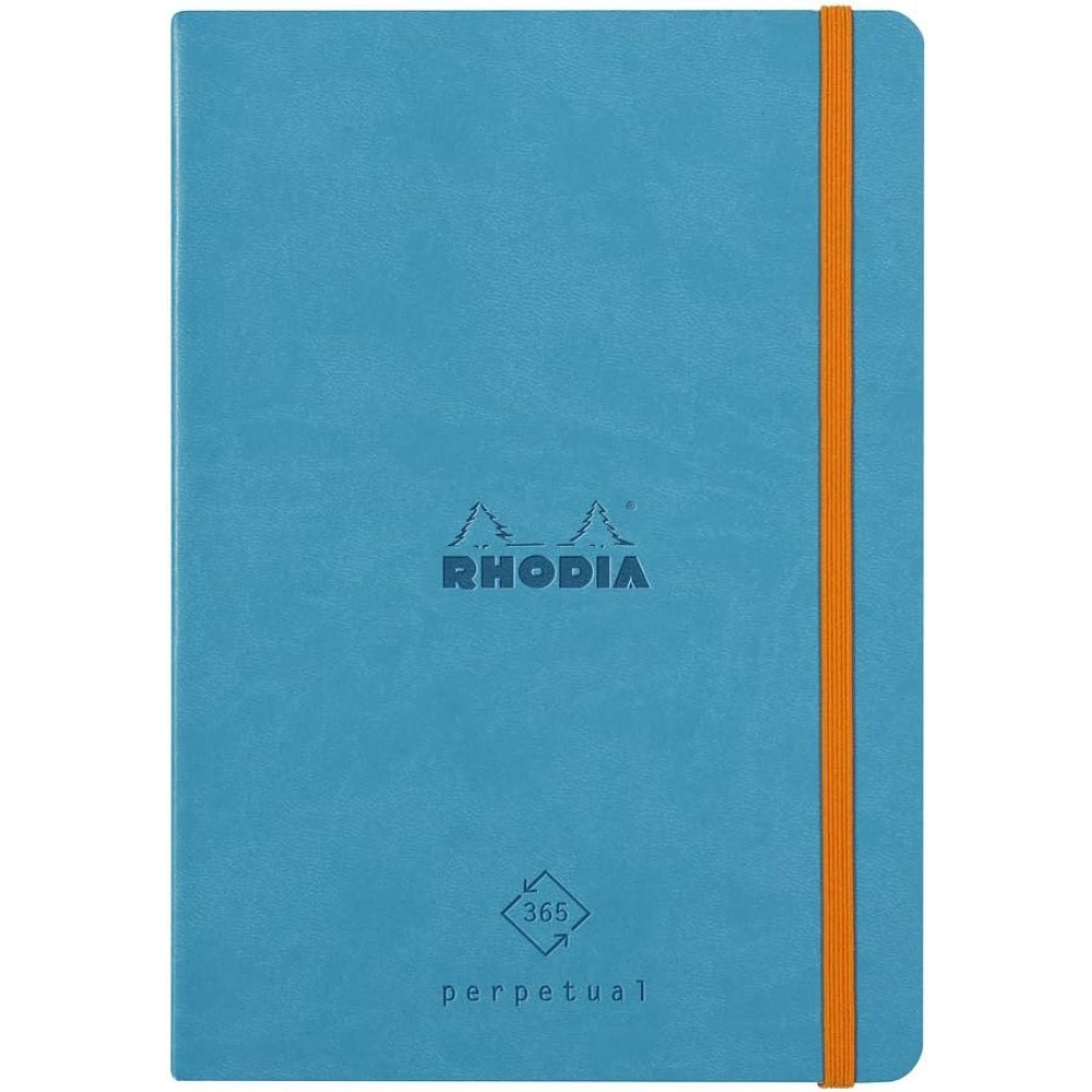 Еженедельник недатированный Clairefontaine Rhodia "Rhodiarama Perpetual", 148x210 мм, 128 страниц, бирюзовый