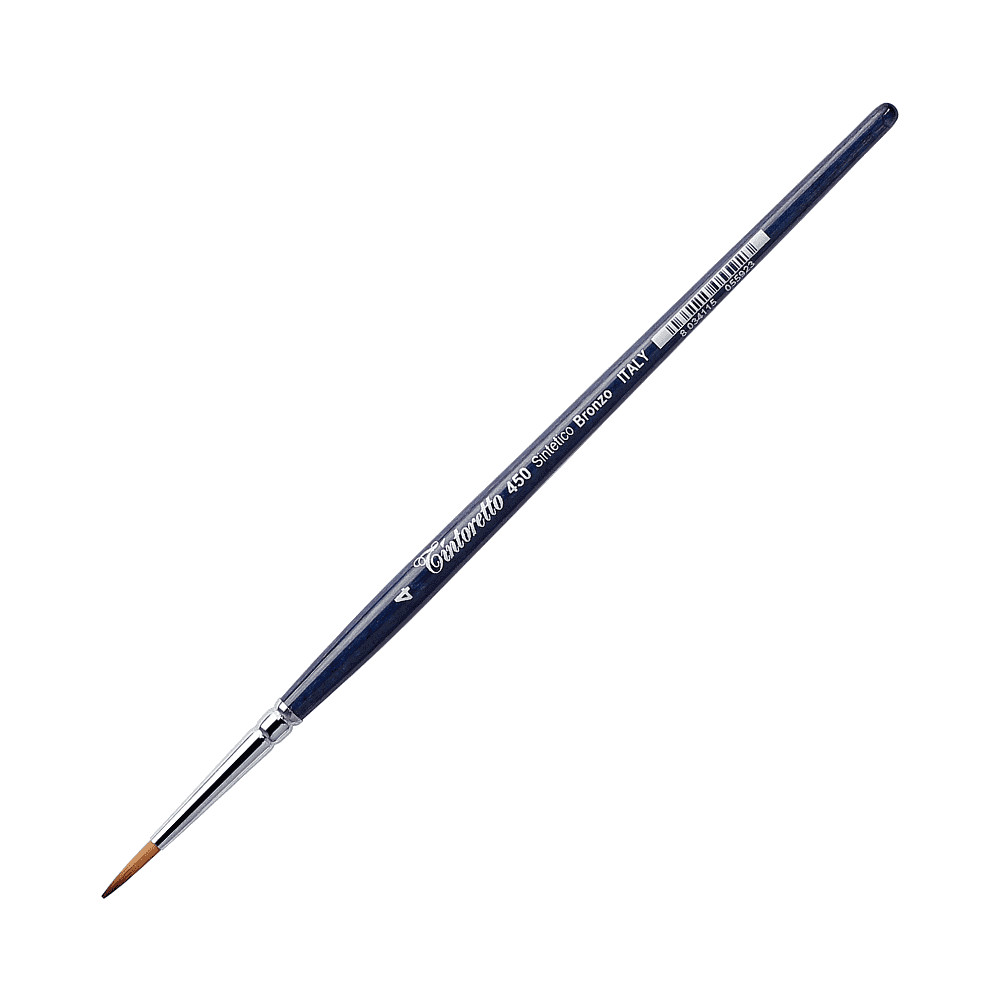 Кисть для рисования "Tintoretto Bronze", синтетика, круглая, №4