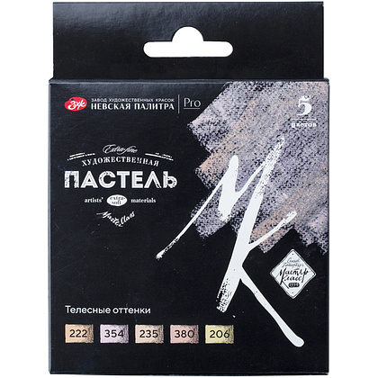Пастель мягкая "Мастер Класс телесные оттенки", набор 5 цветов