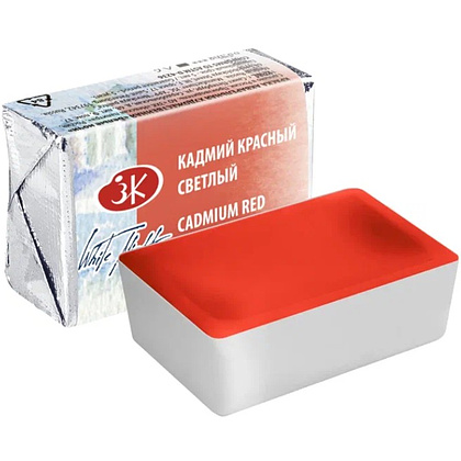 Краски акварельные "Белые ночи", 302 кадмий красный светлый, кювета
