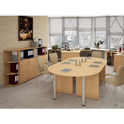 Коллекция Столица стол письменный С-1-14 Л, 1400х900/600х750 мм, дуб сонома - 10