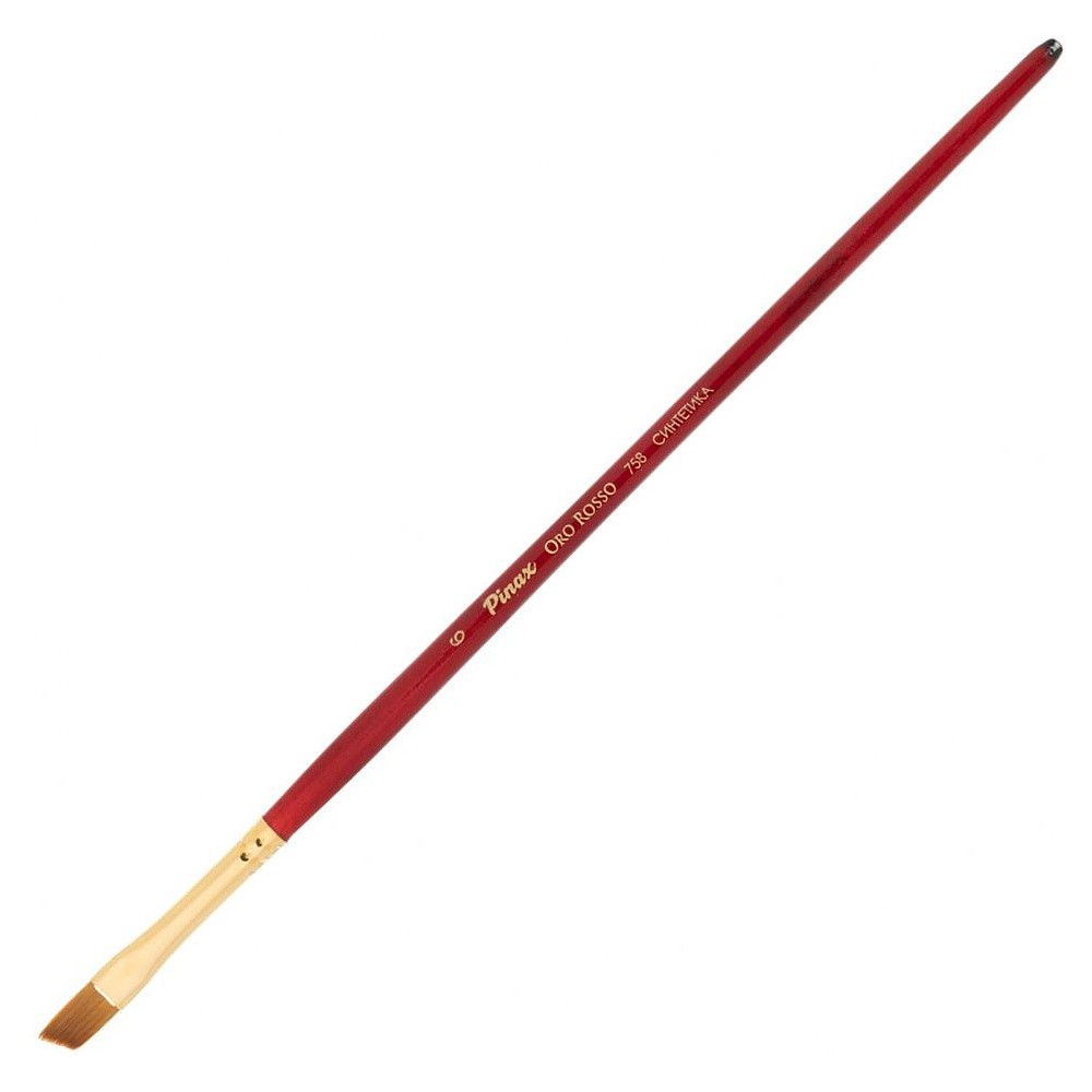 Кисть для рисования "Pinax ORO ROSSO", синтетика, скошенная, №6