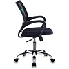 Кресло для персонала Бюрократ "CH-695N/SL/BLACK", ткань, хром, черный  - 4