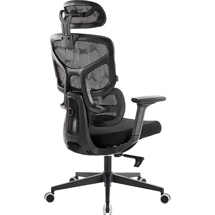 Кресло эргономичное EVERPROF Omega, Black, сетка, черный, металл, корпус черный - 4