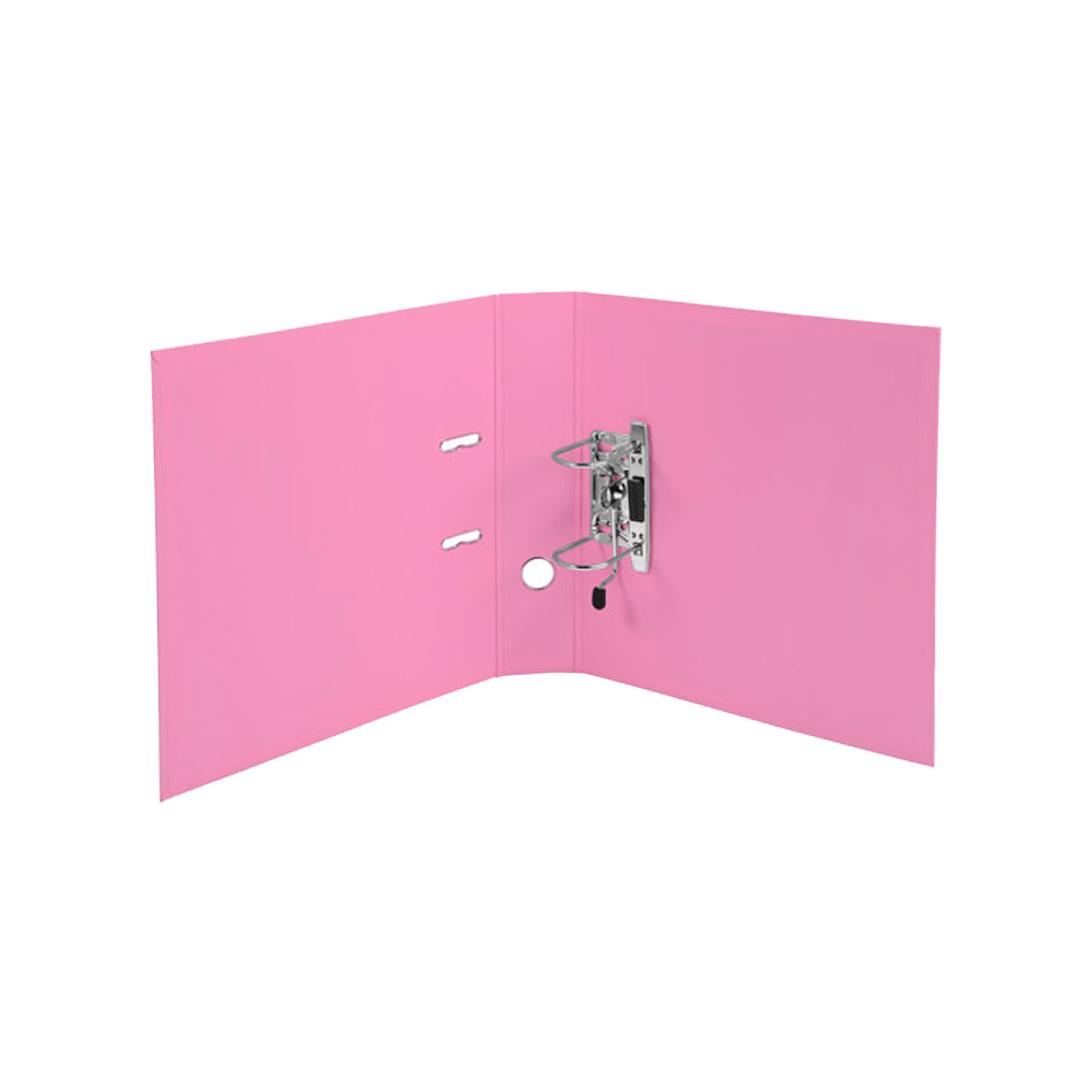Папка-регистратор, A4, 70 мм, ПВХ, розовый - 3
