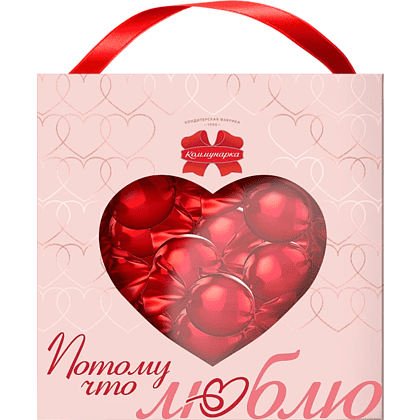 Конфеты в наборе "Потому что люблю", 325 гр.