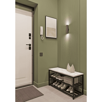 Обувница ALLERD 2 RION, черный муар, 830х320х450, энигма - 3