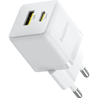Сетевое зарядное устройство Baseus Palm C+U 30W EU, P1011160A213-01, белый  - 5