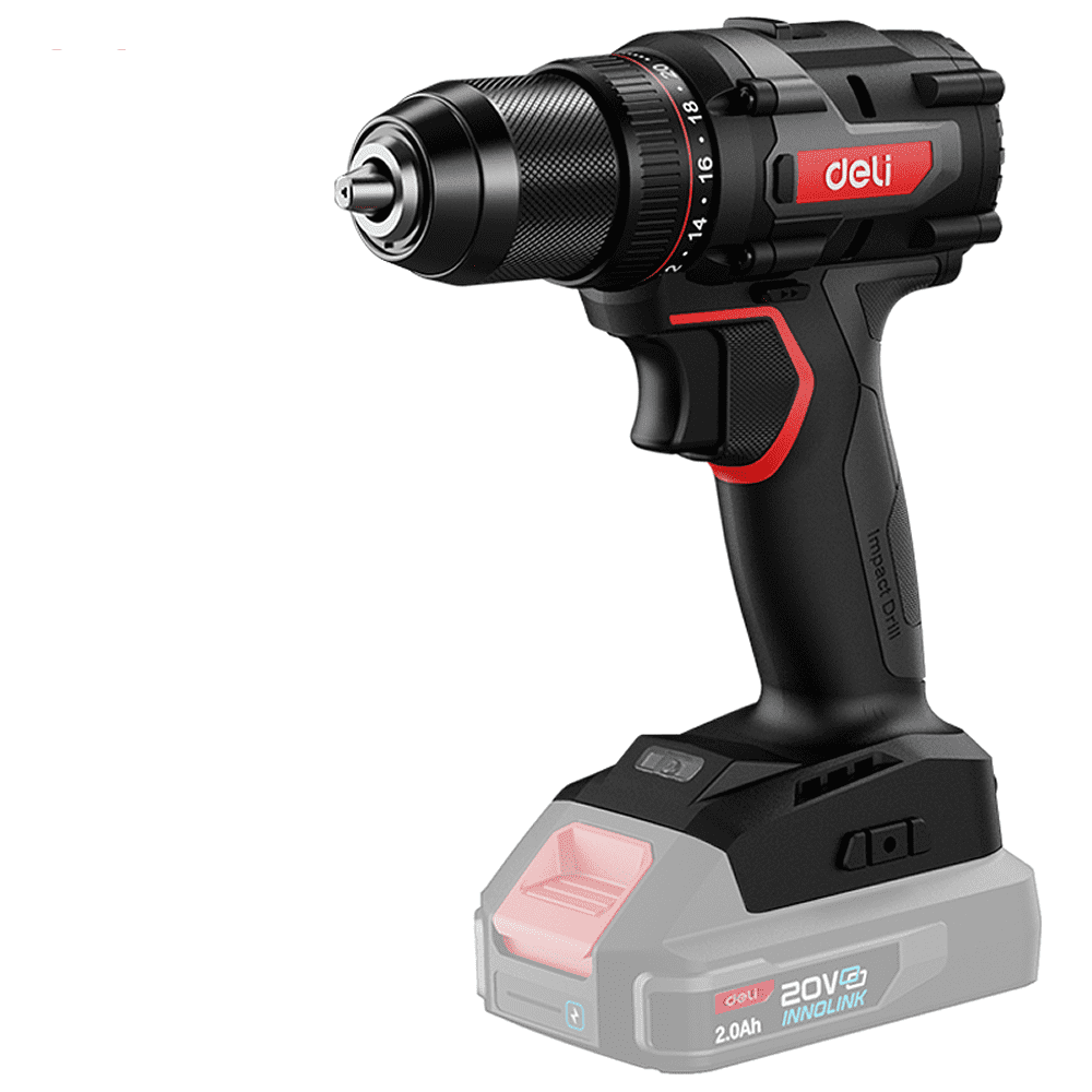 Аккумуляторная дрель-шуруповерт Deli RS EDE-DZ20-2, 20 В, 70 Нм, без АКБ и З/У, коробка - 3