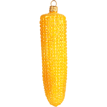 Украшение елочное "Corn", 12 см, стекло, желтый