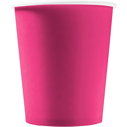 Стакан картонный 250 мл, 1сл., 50шт/упак, розовый