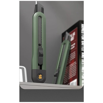 Нож универсальный "Deli Home", 18 мм, зелёный - 3