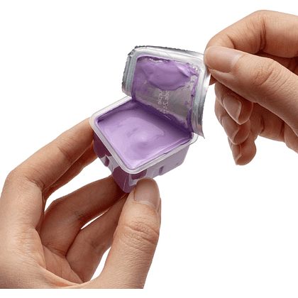Краски гуашевые "Himi Jelly Cup. Pastel colors", 18 цветов, кювета, фиолетовый футляр - 10
