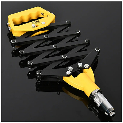 Заклепочник рычажно-складной Deli YS EDL236932, 812 мм, 3.2-6.4 мм, желтый, черный - 7