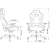 Кресло игровое Бюрократ Knight Thunder 5X экокожа, черный, крестов. металл - 13