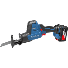 Пила сабельная DongCheng DCJF22 (TYPE EM), 20 В, 450 Вт, 2 АКБ, 4 Ач, З/У 2 А