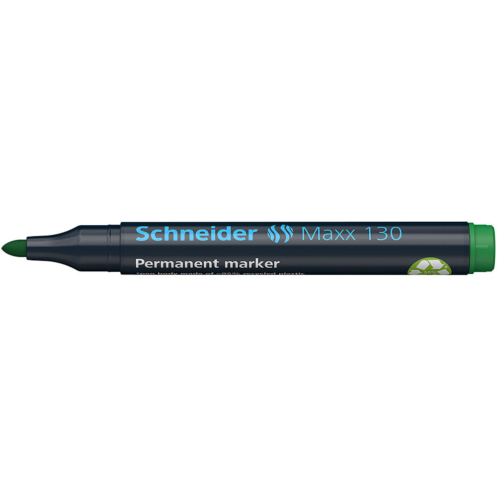 Маркер перманентный "Schneider Maxx 130", зеленый - 5