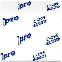 Салфетки бумажные PROtissue 10,5х21 см, 2 слоя, V - сложение, белый, 200 листов