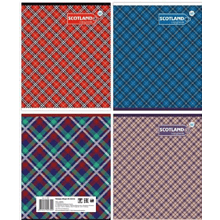 Тетрадь "Шотландская клетка", А5, 48 листов, клетка, ассорти 