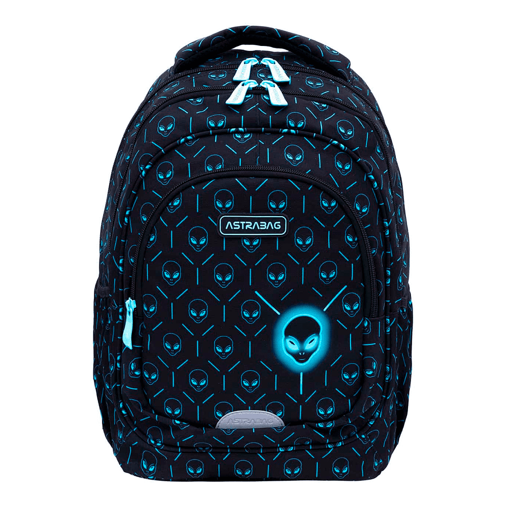 Рюкзак школьный "Neon Ufo", черный 