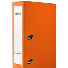 Папка-регистратор "Yesli:", А4, 50 мм, ПВХ, оранжевый
