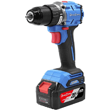 Дрель-шуруповерт "DongCheng" аккум., бесщеточная 20В, 850Вт, 120Нм, аккум. 4.0Ач*2, з/у 4А, тип EM