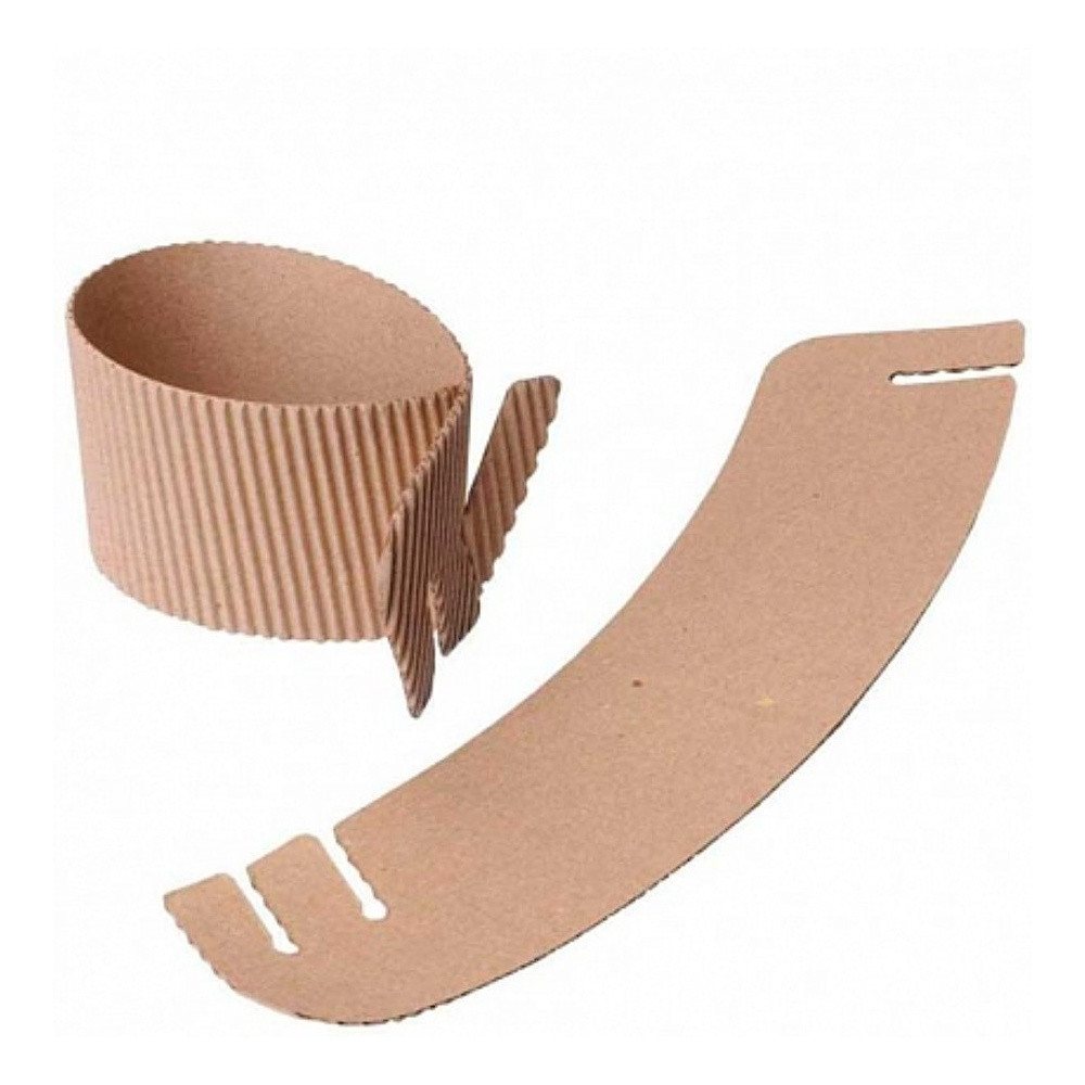 Манжета для стаканов универсальная, 2 слоя, 1000 шт/упак, бурый