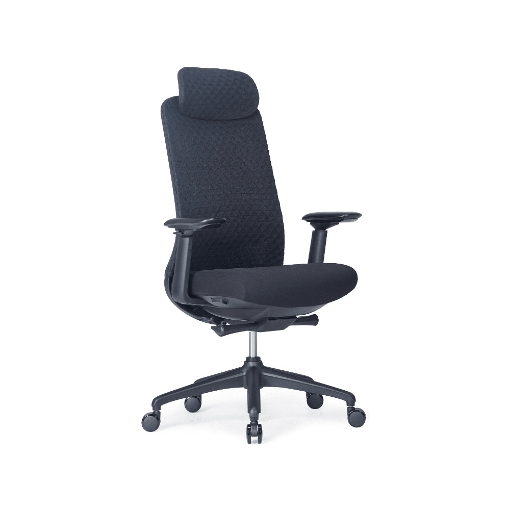 Кресло для руководителя SitZone CH-531A, ткань, пластик, черный, -30%