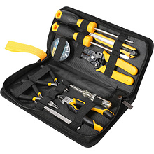 Набор ручного инструмента Deli YS EDL-C1011E, 11 предметов, сумка, черный, желтый