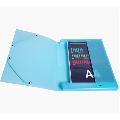 Папка на резинках "Chromaline Pastel", A4, 25 мм, пласт., ассорти - 20